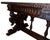 Wood Renaissance Revival Carved Walnut Trestle Continental Table. Italy, Late 19th C. For Sale - Image 7 of 8