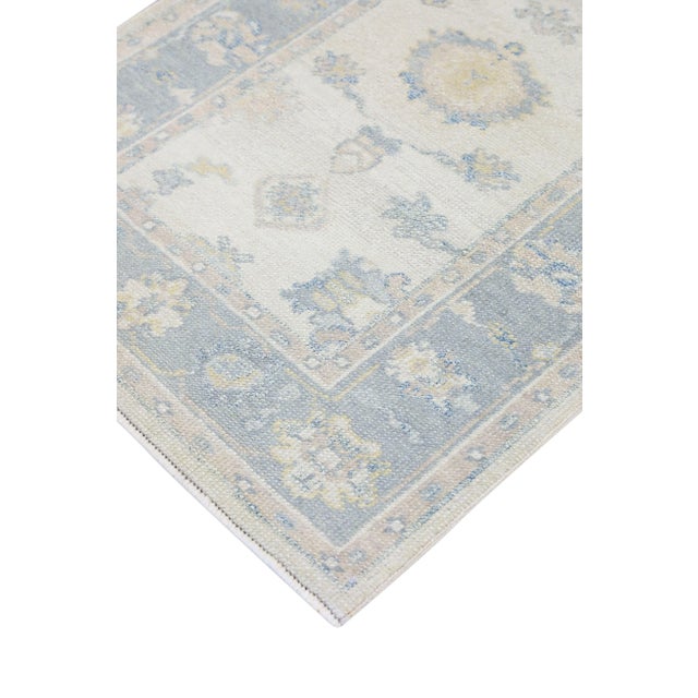 Modern Turkish Oushak Rug 2'10" x 12'4" For Sale In Houston - Image 6 of 10