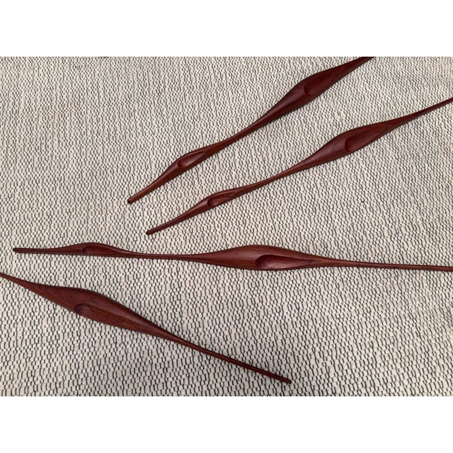 Teak Bird Wall Art, Denmark, 1960s, Set of 5 For Sale - Image 14 of 18