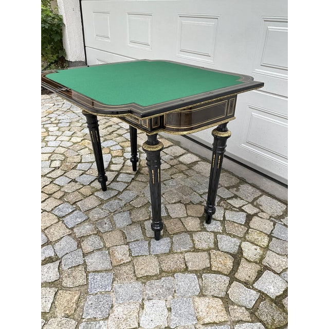 Antique Napoleon III Game Table, 1860 For Sale - Image 11 of 18