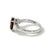 Garnet Engagement Silver Ring, Bridal Promise Ring for Woman Us 7 For Sale - Image 4 of 4