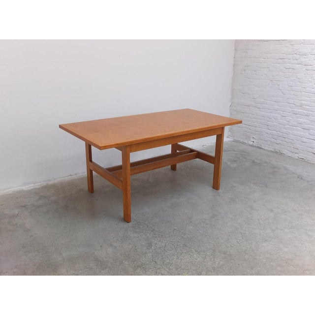 Extendable N-Line Dining Table in Oak by Gebroeders Neirinck, 1968 For Sale - Image 4 of 18