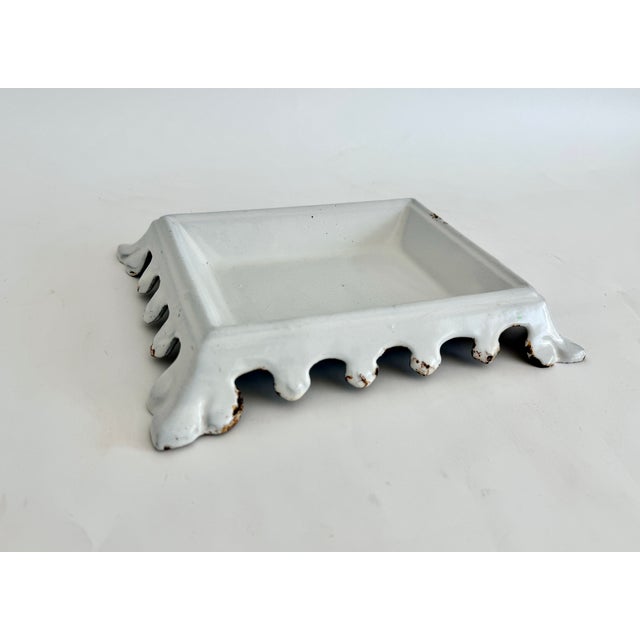 Metal Antique French Cast Iron Crachoir or Spittoon For Sale - Image 7 of 9