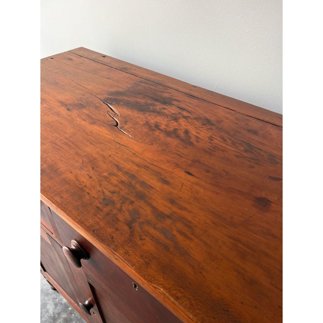 Coffee American Antique Pine Jelly Cabinet Circa Mid 19th C. For Sale - Image 8 of 8