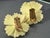 1950s 1950s Austria Pale Yellow Frosted Flower and Crystal Earrings, Pair For Sale - Image 5 of 8