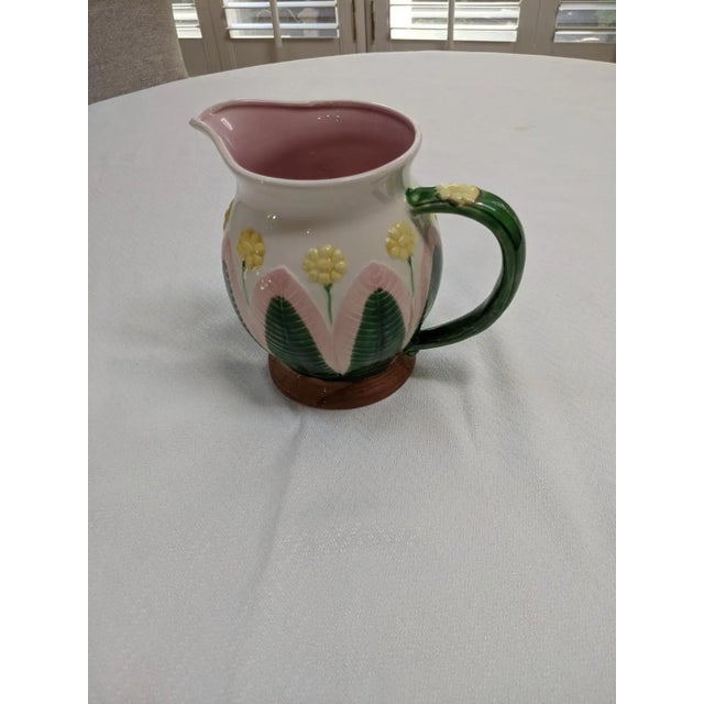 2000s Takahashi San Francisco Majolica Pitcher For Sale In Raleigh - Image 6 of 6