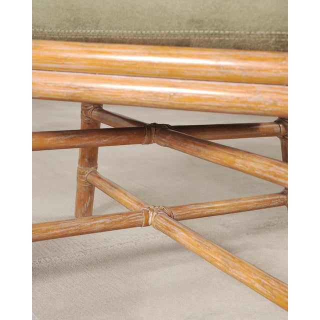 Set of Eight McGuire Organic Barley Twisted Rattan Dining Chairs For Sale - Image 14 of 18