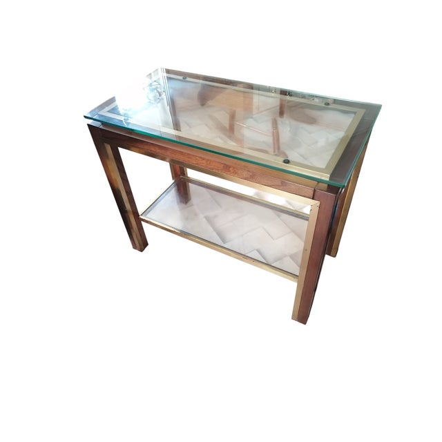 Coffee Table with Glass Shelves, 1960s For Sale - Image 6 of 6