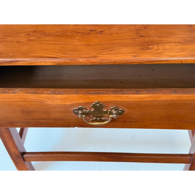 French Side or End Table of Patinated Cherry With Drawer For Sale - Image 9 of 16