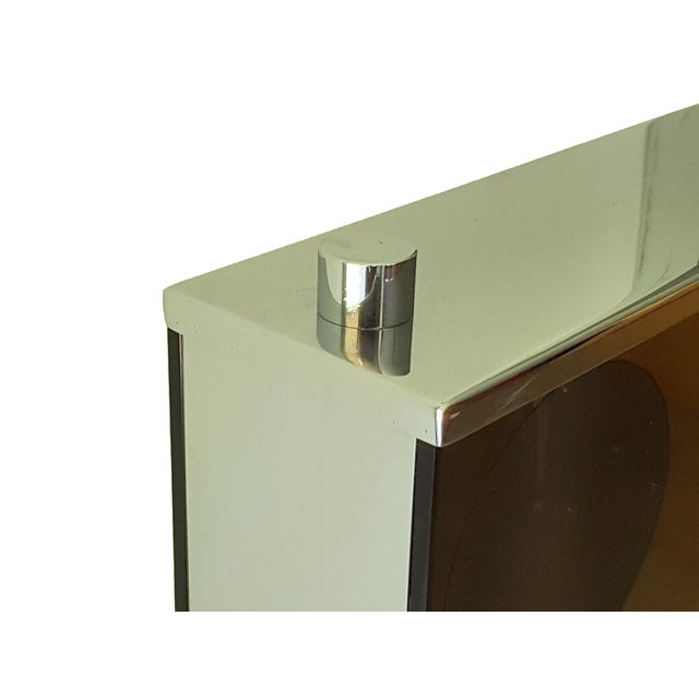 Metal Chrome-Plated Metal & Smoked Glass 2 Neon Floor Lamp, 1970s For Sale - Image 7 of 18