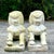 Boho Chic Vintage Boho Monumental Cast Concrete Foo Dogs - a Pair For Sale - Image 3 of 8