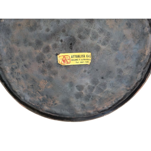 Italian Sculptural Copper Umbrella Stand from Attualità Casa Milano, 1950s For Sale - Image 11 of 12
