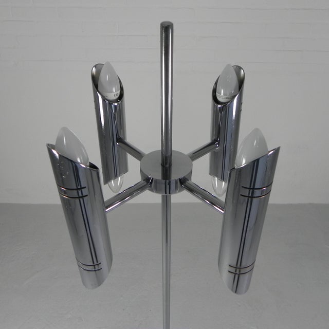 Vintage Space Age Chrome Floor Lamp, 1960s For Sale - Image 14 of 18