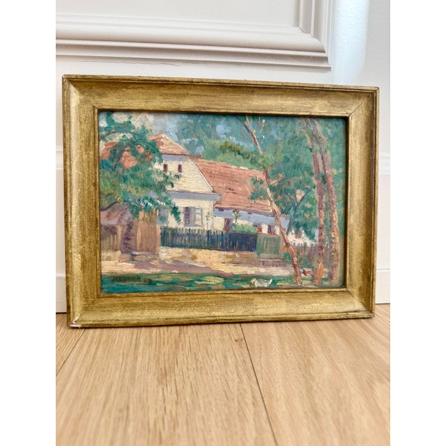 1920s White House With Duck (1923) by Frank Luis Jirouch (American, 1878–1970) For Sale - Image 5 of 5
