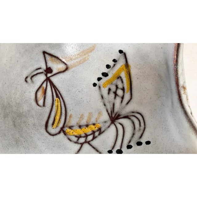 Mid-Century French Ceramic Catchall with Rooster Motif, 1960s For Sale - Image 4 of 11