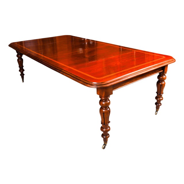 Antique William IV Flame Mahogany Extending Dining Table, 1800s For Sale