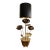 1960s Feldman Brass Lotus Flower Lamp For Sale