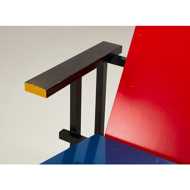 Black Red & Blue Chair by Gerrit Rietveld for Cassina 1918/1970s For Sale - Image 8 of 11