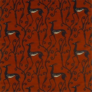 Zoffany Deco Deer Fabric in Velvet Sahara For Sale
