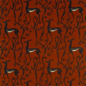 Zoffany Deco Deer Fabric in Velvet Sahara