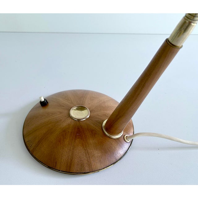 Vintage Scandinavian Table Lamp in Teak from Temde, 1960s For Sale - Image 10 of 13