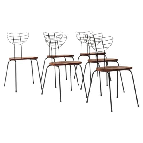 Radar Dining Chairs by Willy Van Der Meeren for Imexcotra, 1950, Set of 6 For Sale - Image 13 of 13