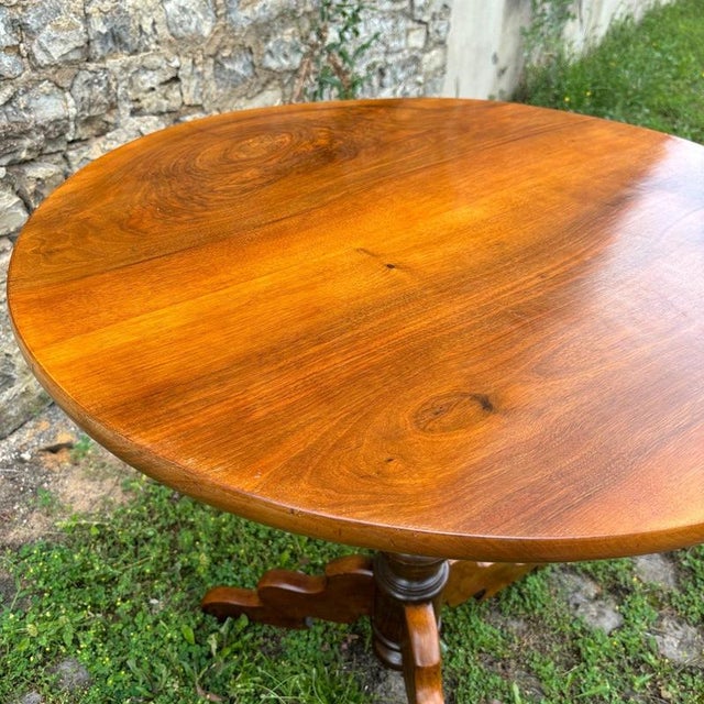 Antique French Walnut Coffee Table, 1800s For Sale - Image 5 of 10