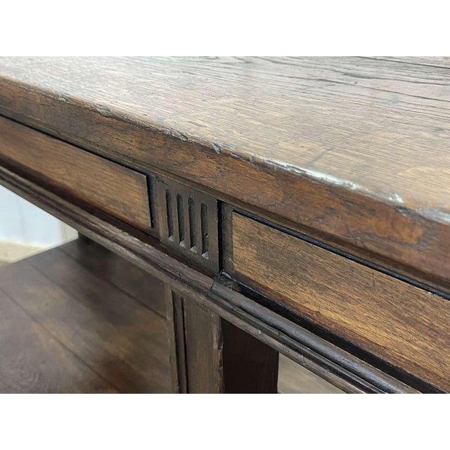 19th Century Oak Drapers Table For Sale - Image 15 of 18