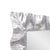 Metal La Bailadora Bright Silver Ruffled Metal Dressing Mirror For Sale - Image 7 of 11