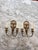 Antique Louis XIV Style Brass Bronze Two-Arm Wall Sconces Pair of Two For Sale - Image 14 of 15