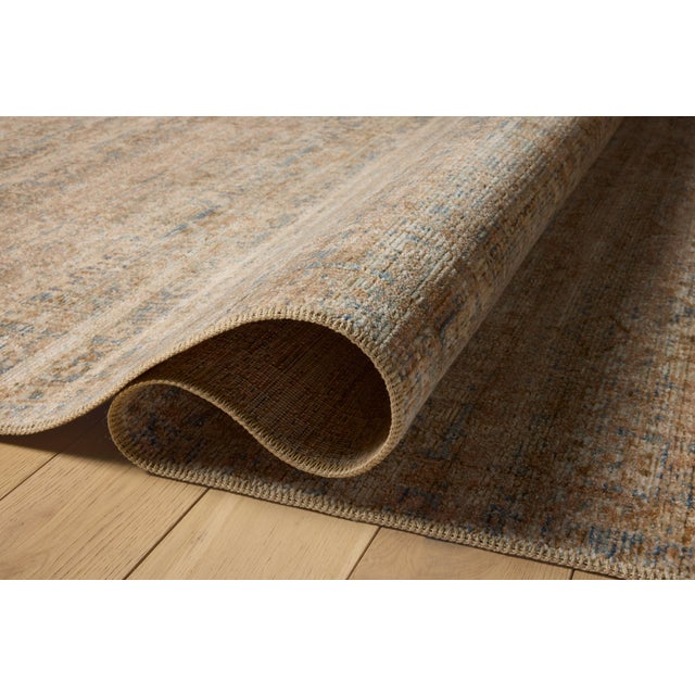Loloi Rugs Amber Lewis x Loloi Molly Natural / Denim 6'-7" x 9'-2" Area Rug For Sale - Image 4 of 8