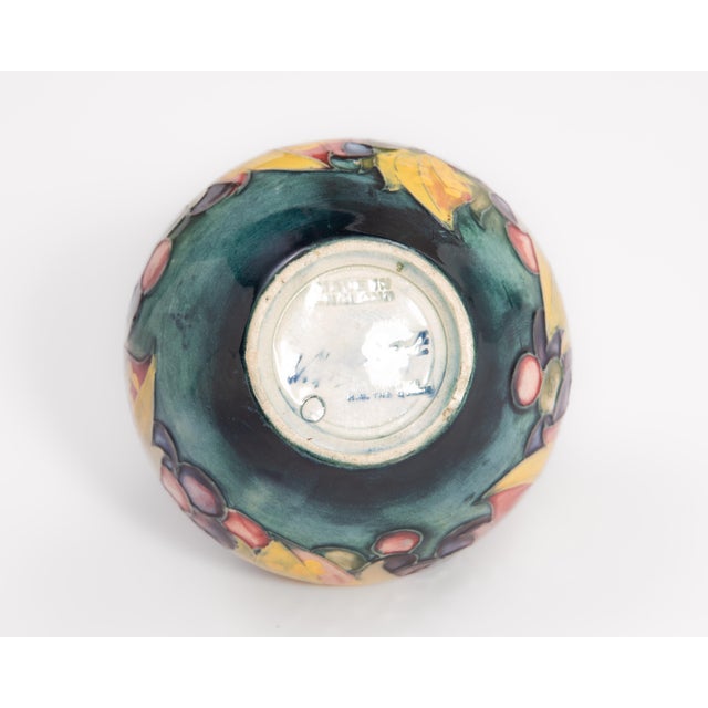 Vintage William Moorcroft Leaf and Berry Pattern Art Pottery Cabinet Vase Arts & Crafts For Sale - Image 13 of 14