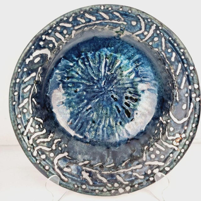 Decorative Enamel Wall Plate For Sale - Image 4 of 10