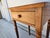 Wood Antique Primitive Side Table With Drawer and Turned Legs For Sale - Image 7 of 11