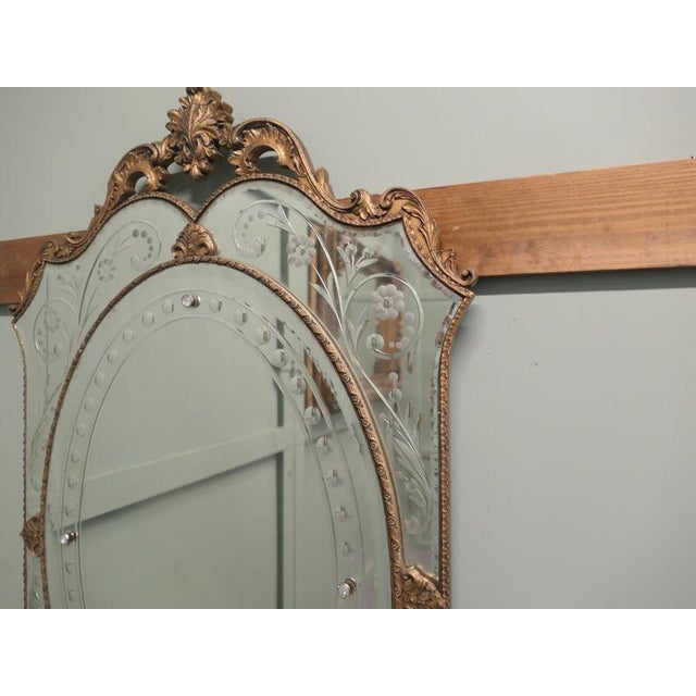 1950s Art Deco Venetian Mirror, 1950 For Sale - Image 5 of 8