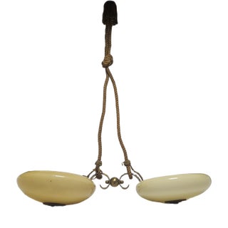 Vintage Art Deco Style Pendant Light, Poland, 1970s For Sale