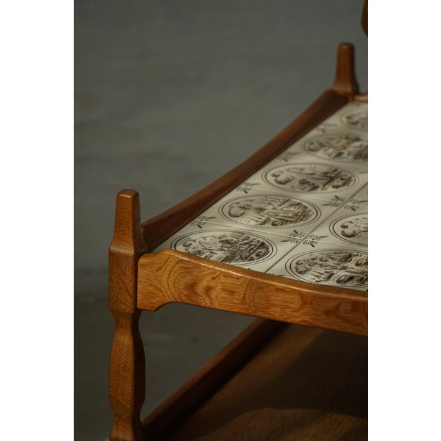 Metal Danish Modern Serving Trolley with Tile Top by Henning Kjærnulf, Denmark, 1960s For Sale - Image 7 of 18