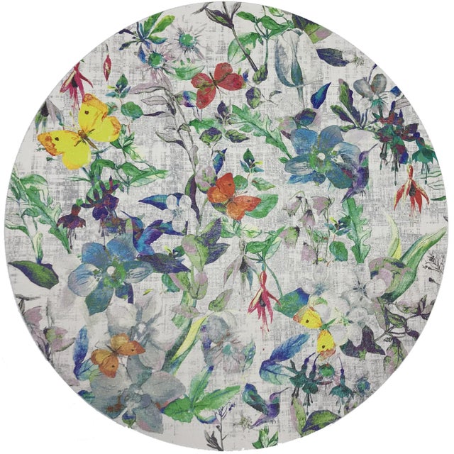 Modern Nicolette Mayer Garden Fantasia 16" Round Pebble Placemats, Set of 4 For Sale - Image 3 of 3