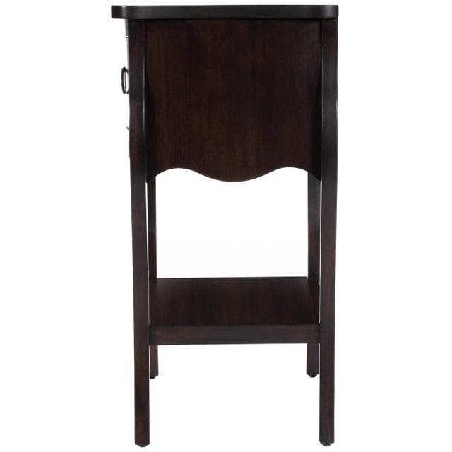 Coffee Rochelle 1 Drawer Nightstand, Dark Brown For Sale - Image 8 of 13