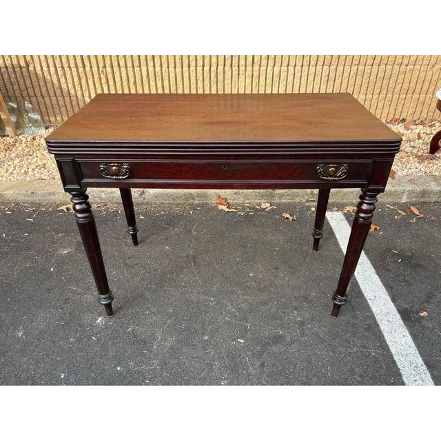 Wood 19th Century Mahogany Game Table For Sale - Image 7 of 11