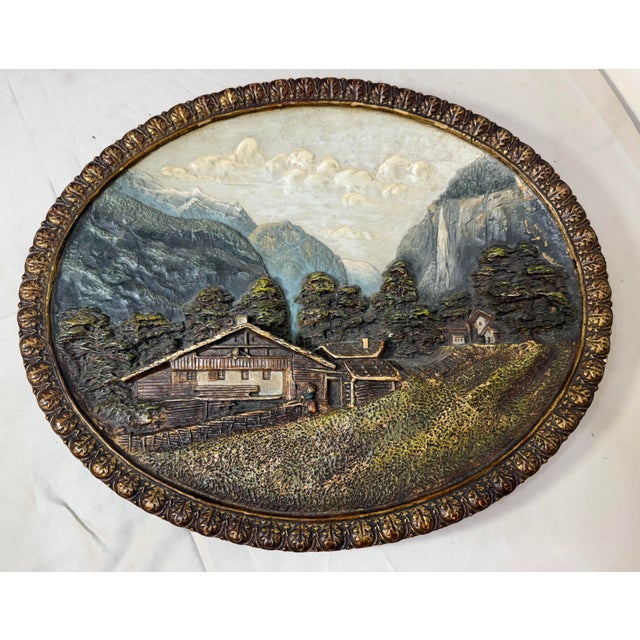 This antique wall sculpture from the 19th century is a stunning piece by Wilhelm Schiller & Sohn. Crafted from terracotta,...