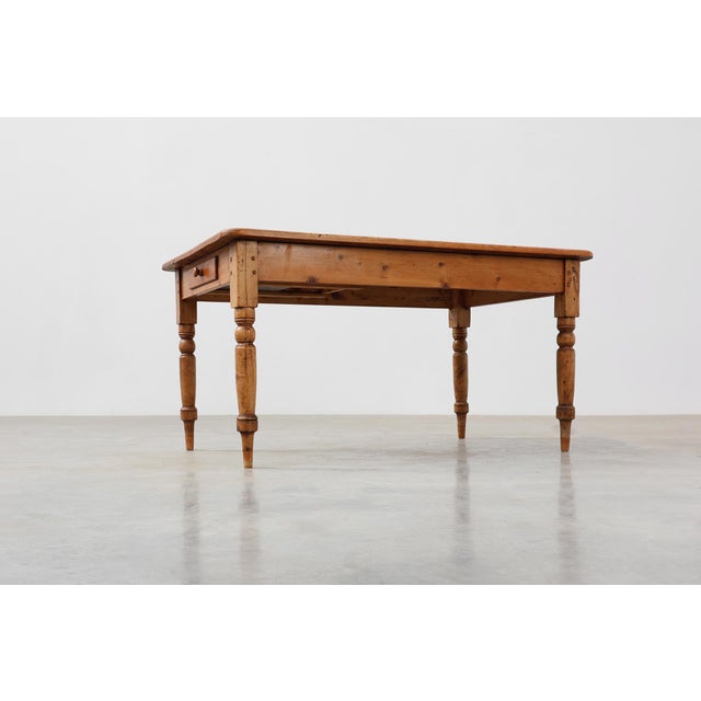 Antique Pine Farmhouse Table, France, 19th Century For Sale - Image 11 of 13