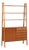 Mid-Century Teak Bookshelf with 5 Drawers and Door For Sale
