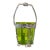 Art Deco Wurttembergische Wine Chiller Vintage Green Glass Ice Bucket For Sale