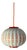 Pendant Lamp with Red Floral Details by Lars Schiøler For Sale
