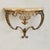 Metal Petite French Brass + Marble Wall-Mounted Console, 1940s - 2 Available For Sale - Image 7 of 10