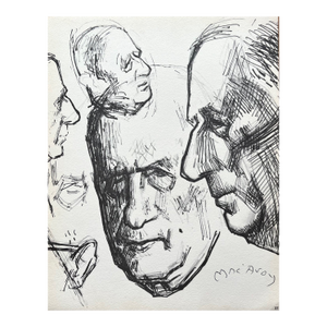 Édouard MacAvoy Facsimile After Drawing Pencil Hand-Signed 1962