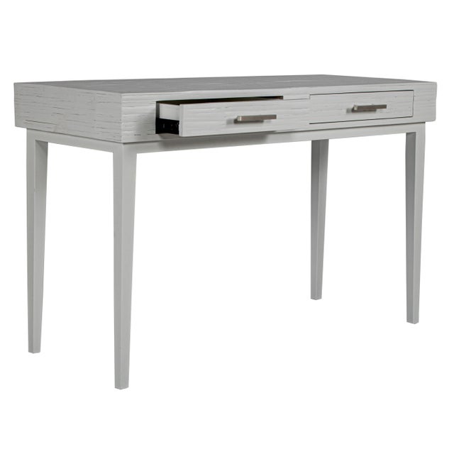 Athena Desk in Light Gray For Sale In West Palm - Image 6 of 8