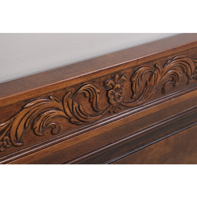 Henredon Henredon Villa Borghese Walnut Queen Size Headboard For Sale - Image 4 of 15