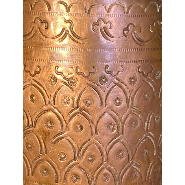 Chiseled and Embossed Copper Amphora, 1890s For Sale - Image 11 of 17